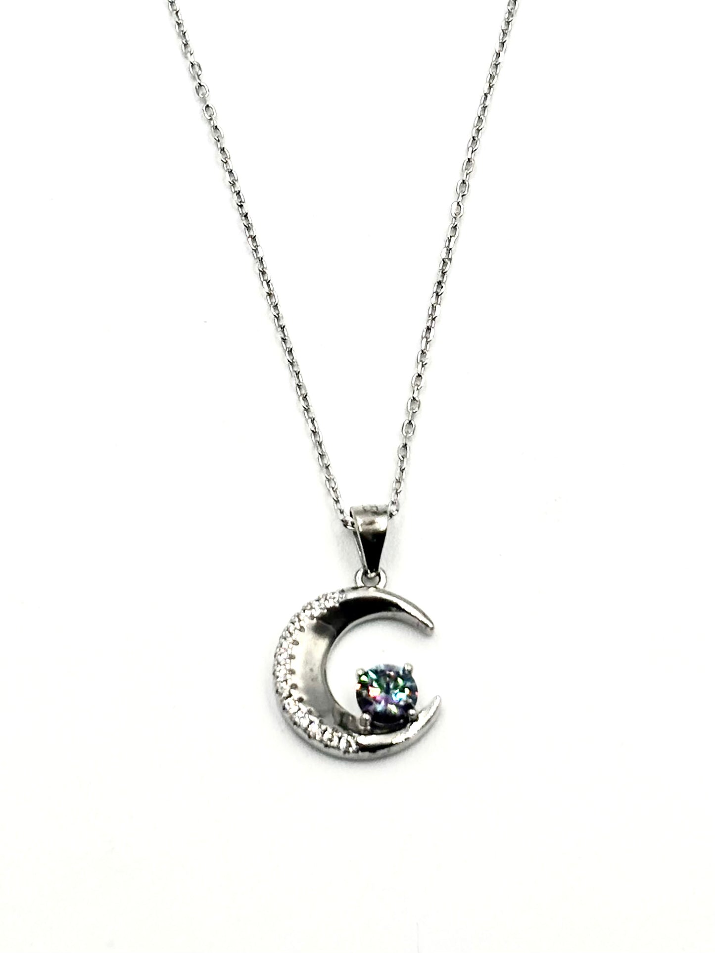 Moonlit Radiance Dazzling Moissanite Necklace