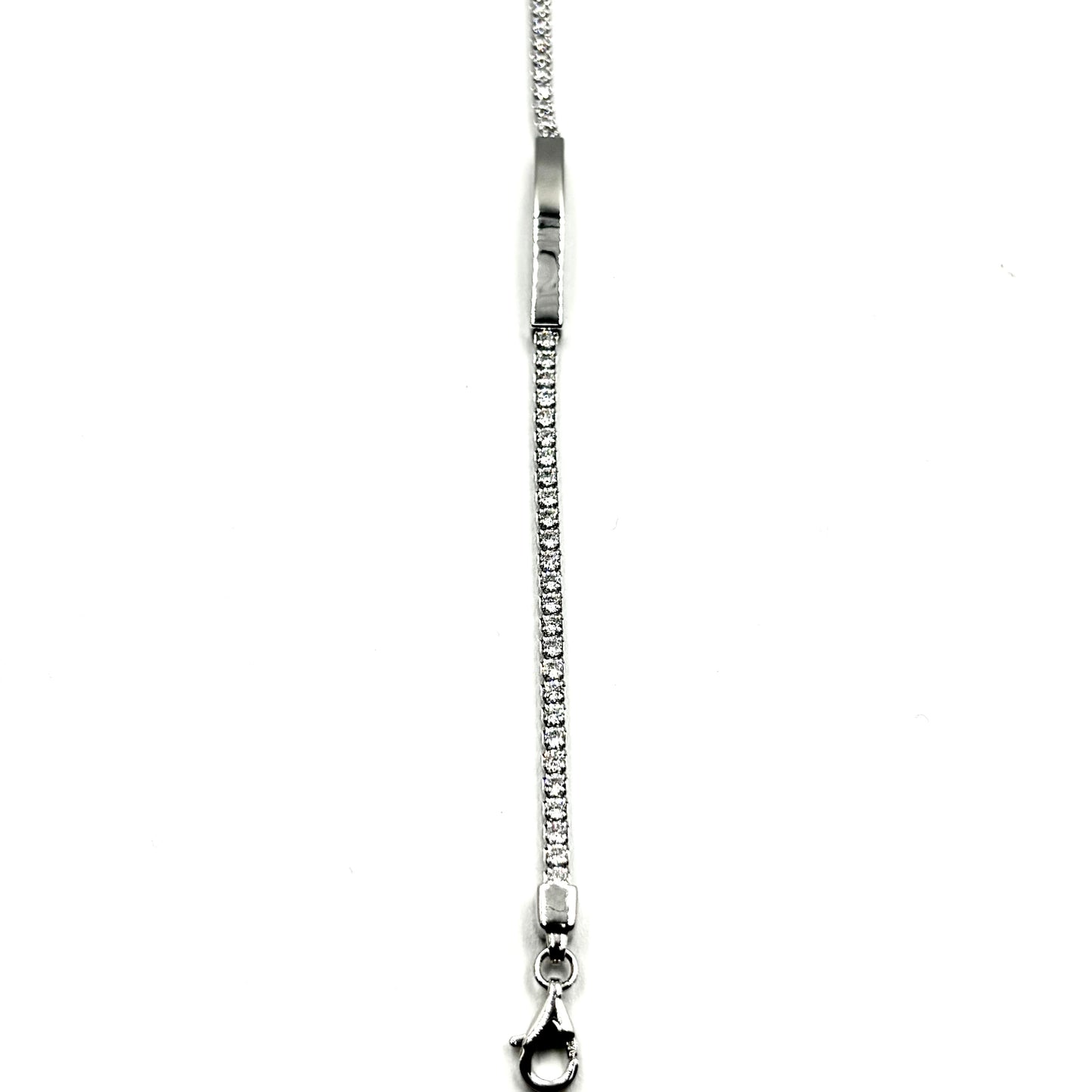 ID Bar Bracelet in Sterling Silver