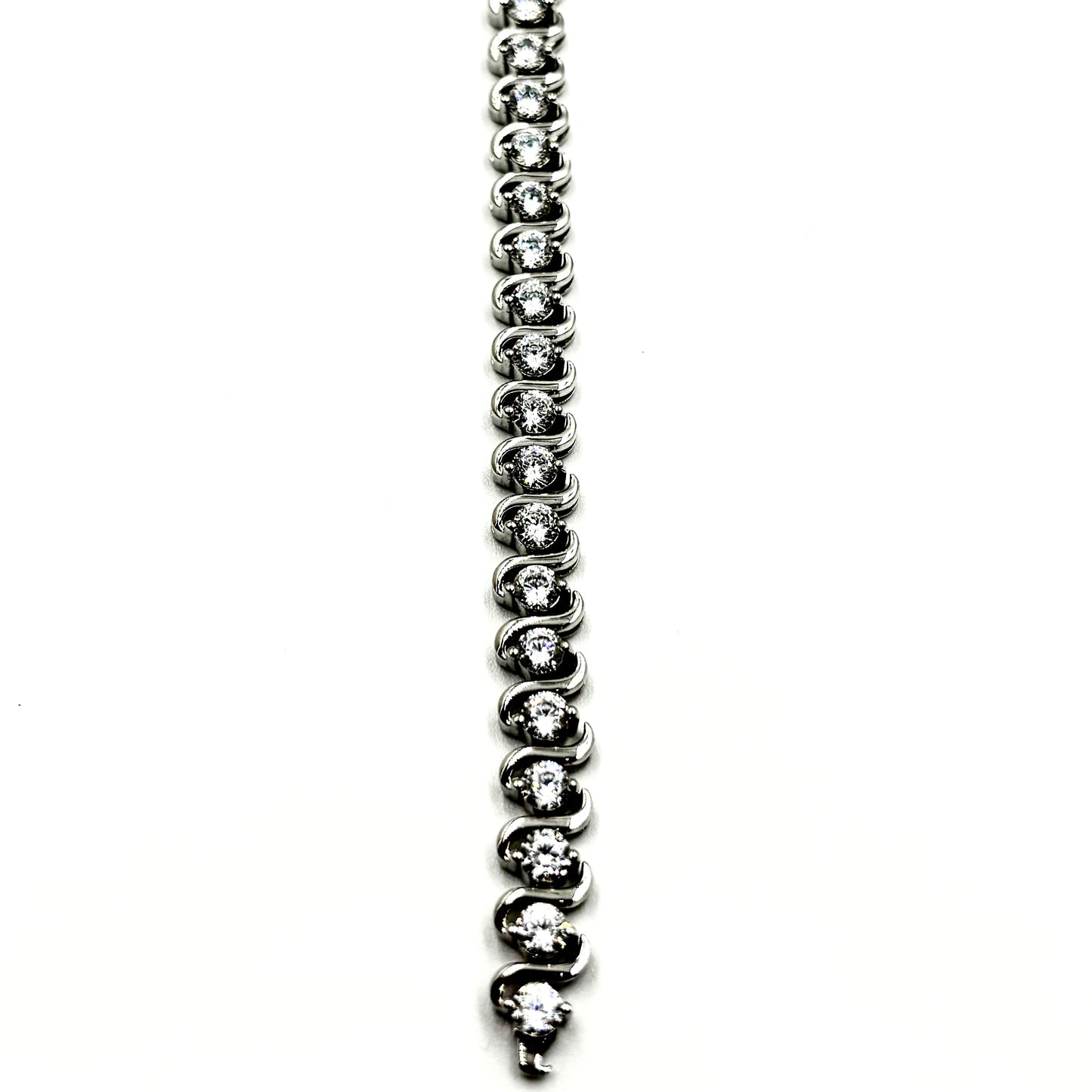 Sterling Silver S-Link Tennis Bracelet