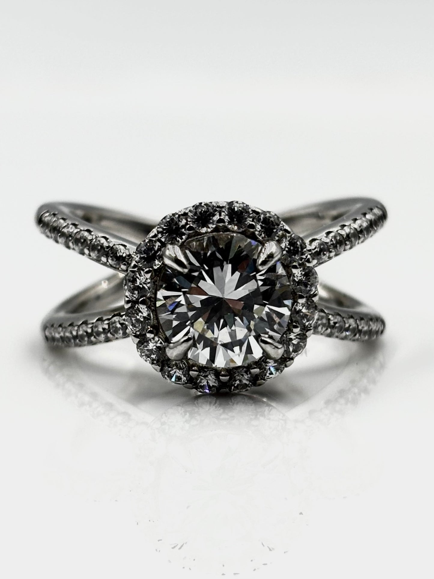 Sterling Silver Ring with Cubic Zirconias