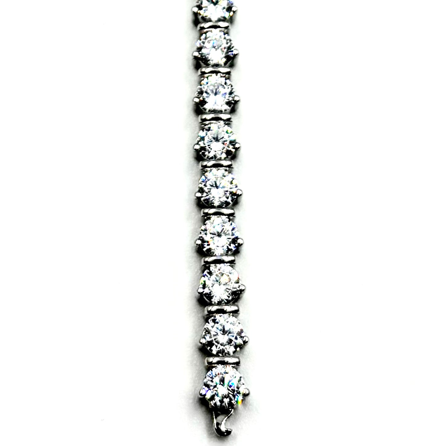 Bold Sterling Silver Bar-Link Tennis Bracelet