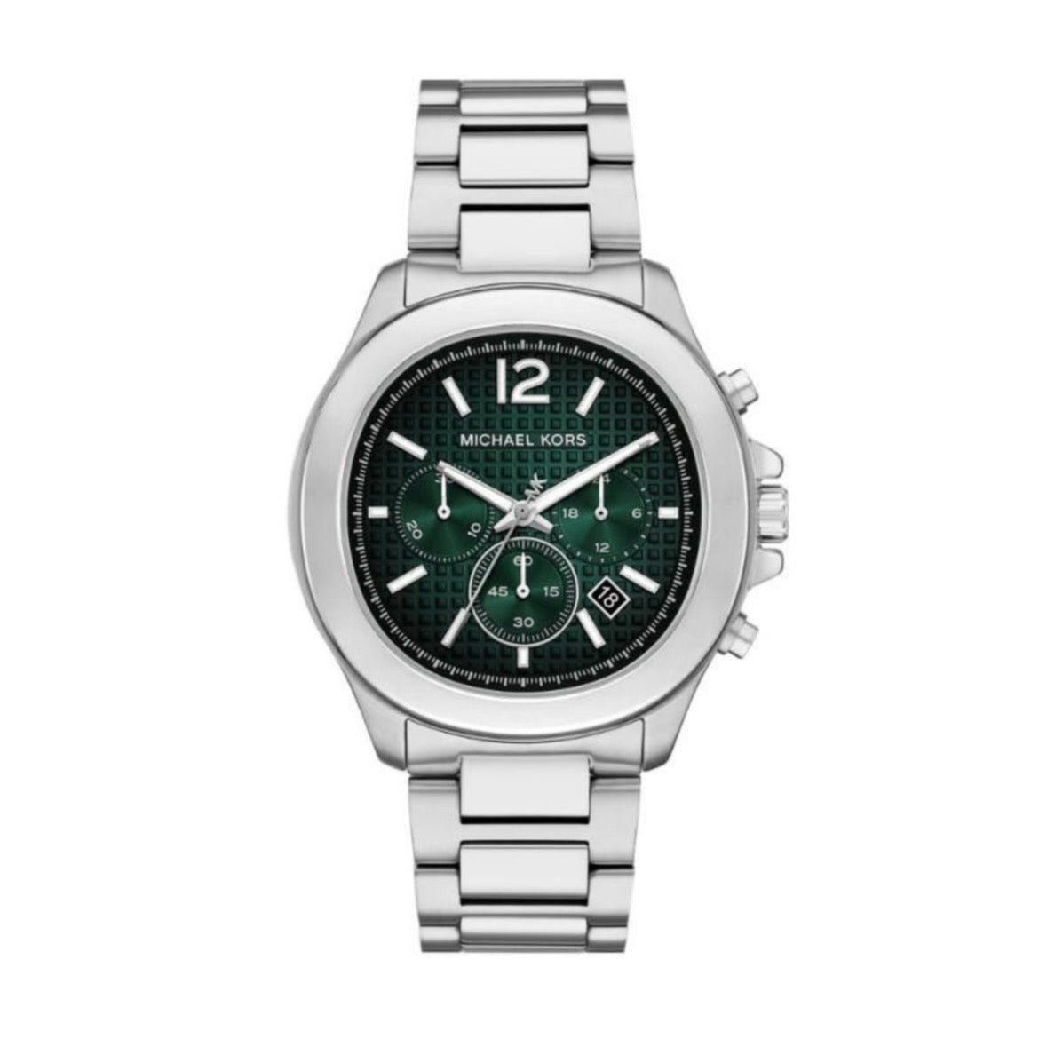 Michael Kors Sage Mens Silver Stainless Steel Strap Watch