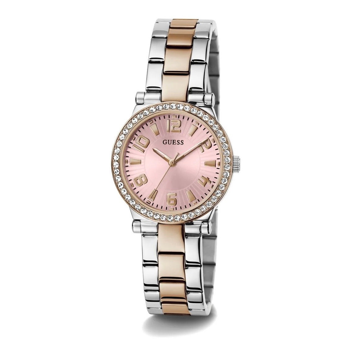 Guess Fawn Pink Round Dial Quartz Analog Women Watch
