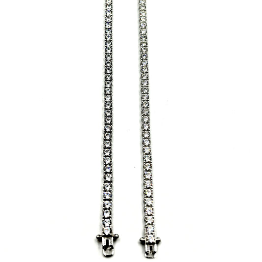 Classic Sterling Silver Tennis Bracelet – 19cm & 20cm