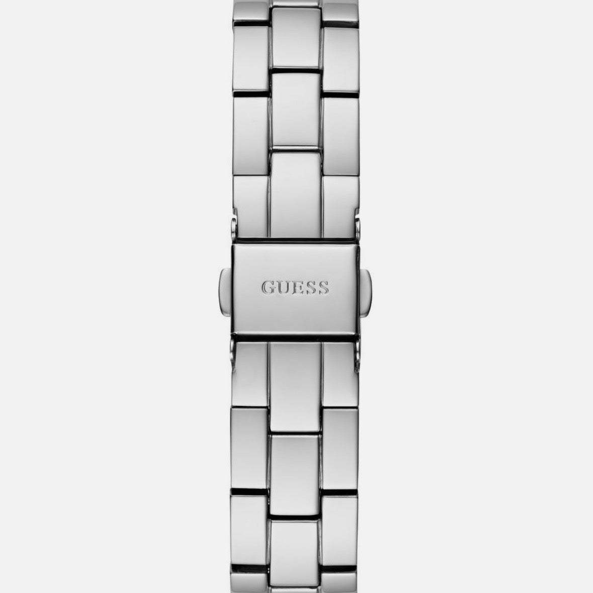 Guess Women Watch Bracelet THREE OF HEARTS Silver Stainless Steel