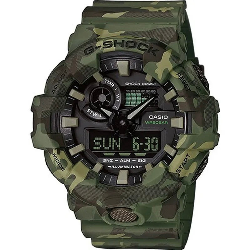 Casio G-shock-700CM-3ADR (Green Camouflage)