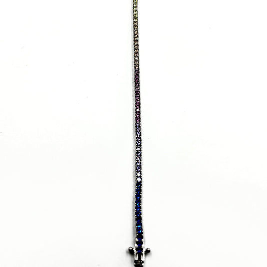 Twilight Gradient Sterling Silver Tennis Bracelet