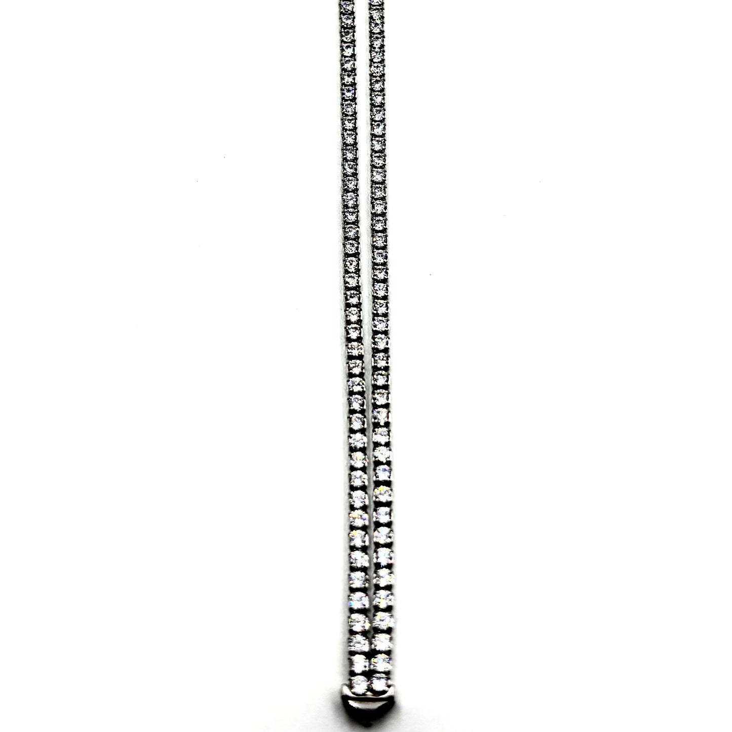 Sterling Silver Tennis Anklet – 27cm