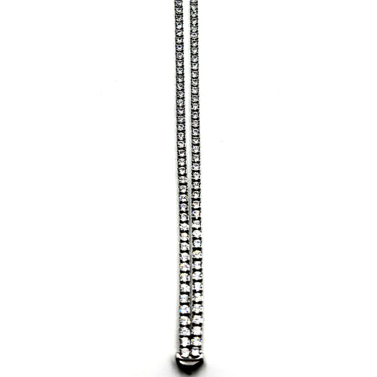 Sterling Silver Tennis Anklet – 27cm