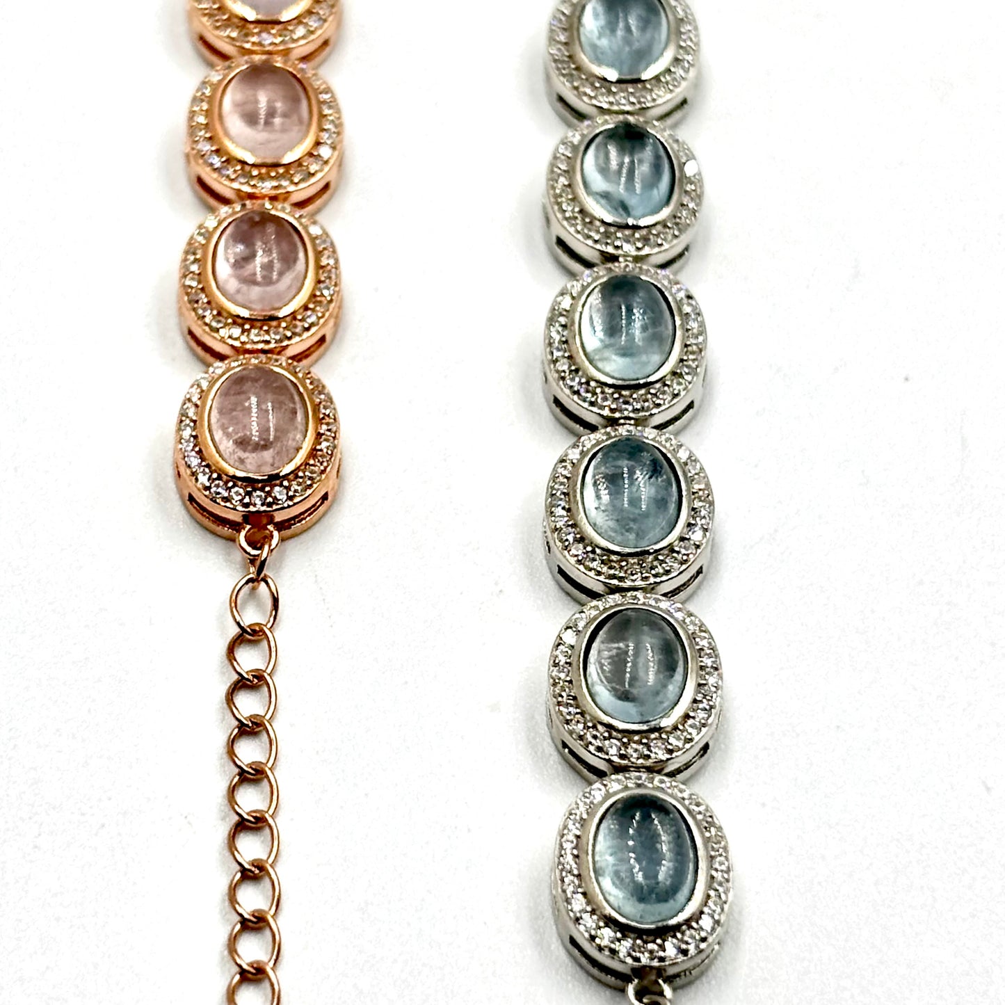 Celestial Moonstone Halo Bracelets