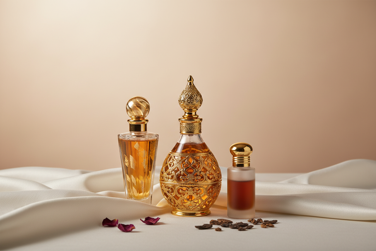 Oil-based Dubai perfumes with itr bottles